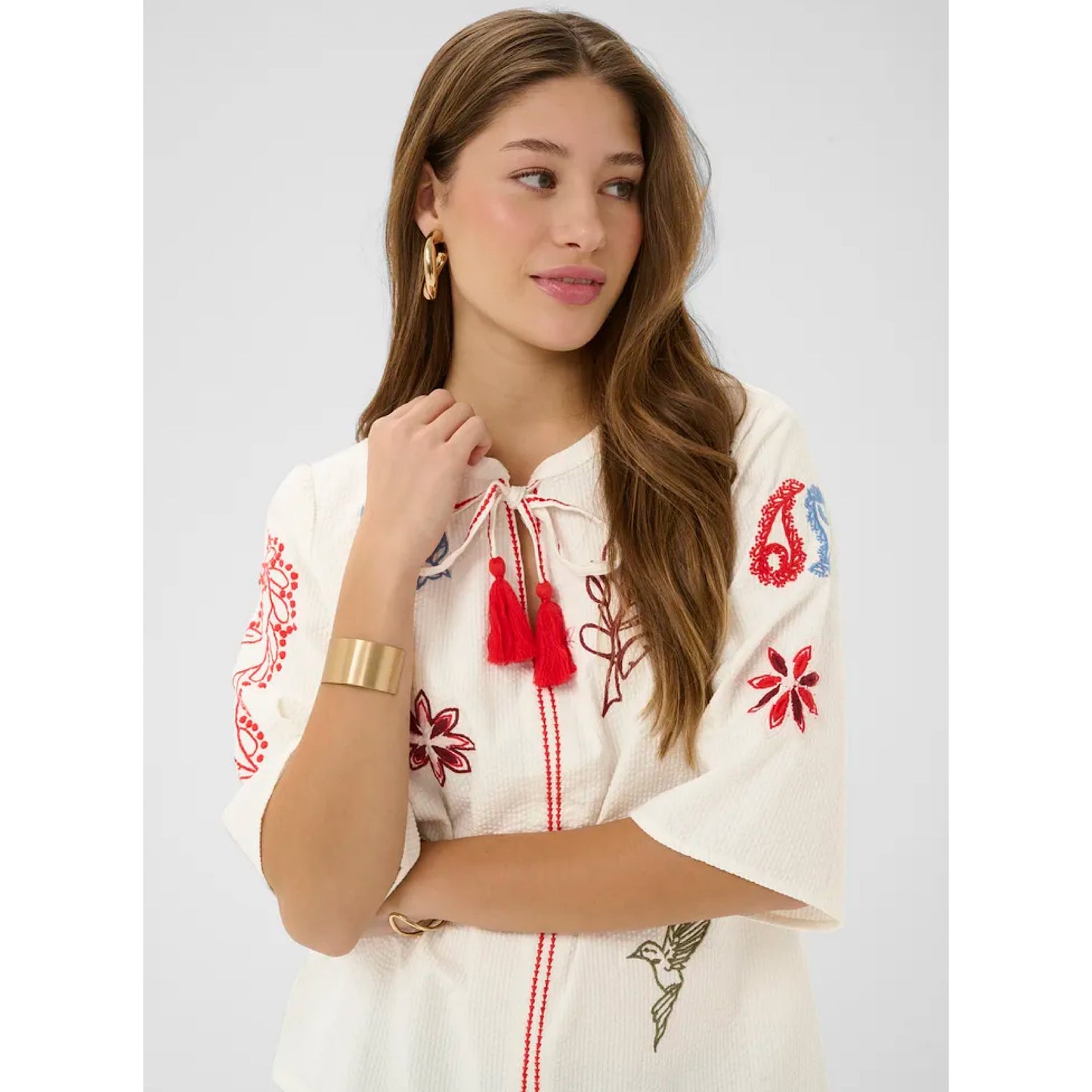 Cream Rosetta Blouse