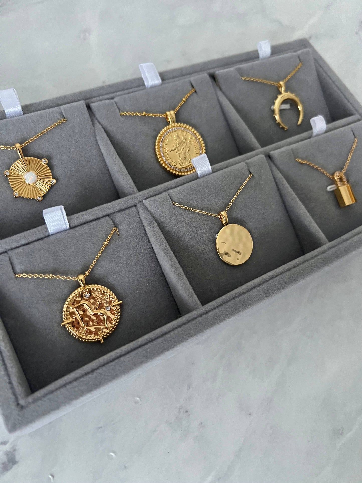 Gold Lunar Aries Necklace