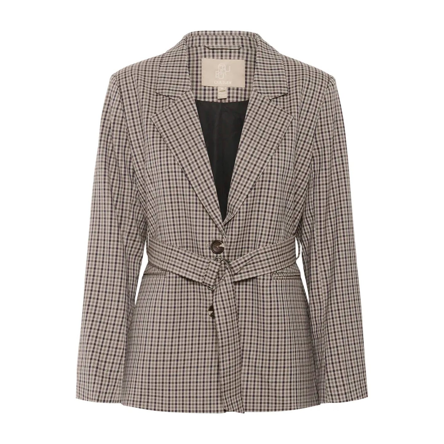 Culture Checka Belt Blazer