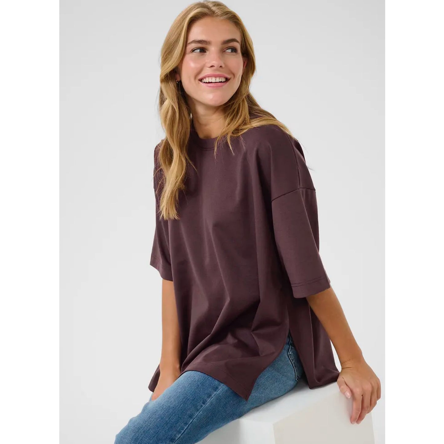 Kaffe Jenny Slit T-Shirt