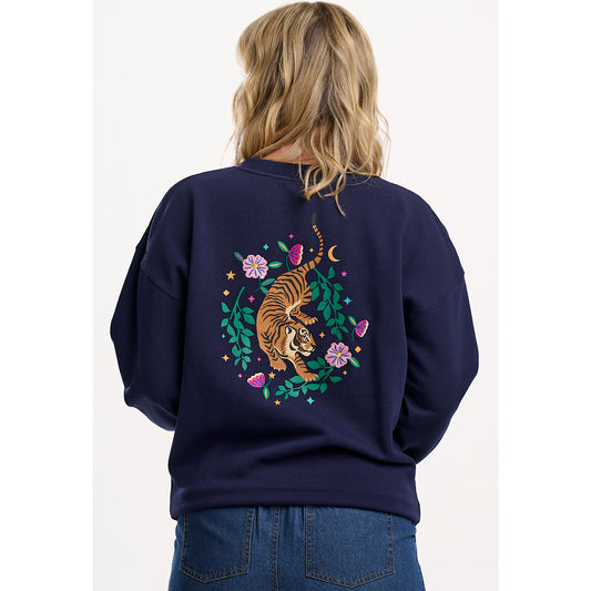 Sugarhill Brighton Eadie Sweatshirt Midnight Magic Tiger