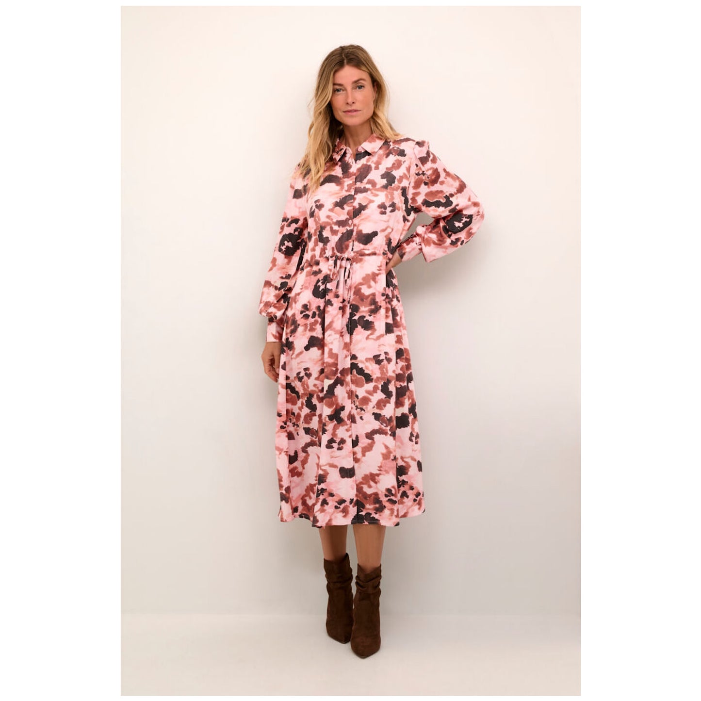 Cream Elena Shirt Dress