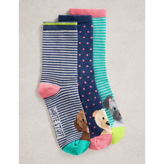 White Stuff Dog Pals Ankle Socks Set