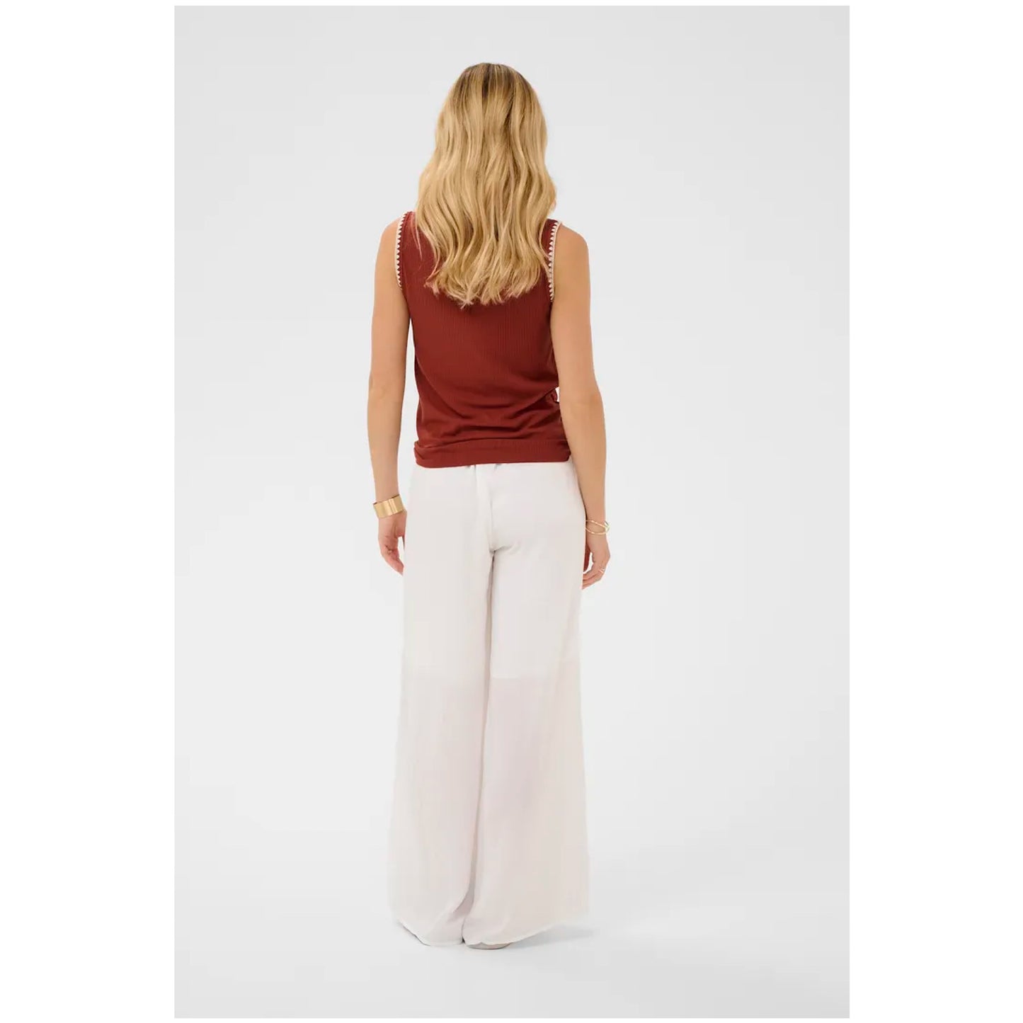 Cream Ribba Top