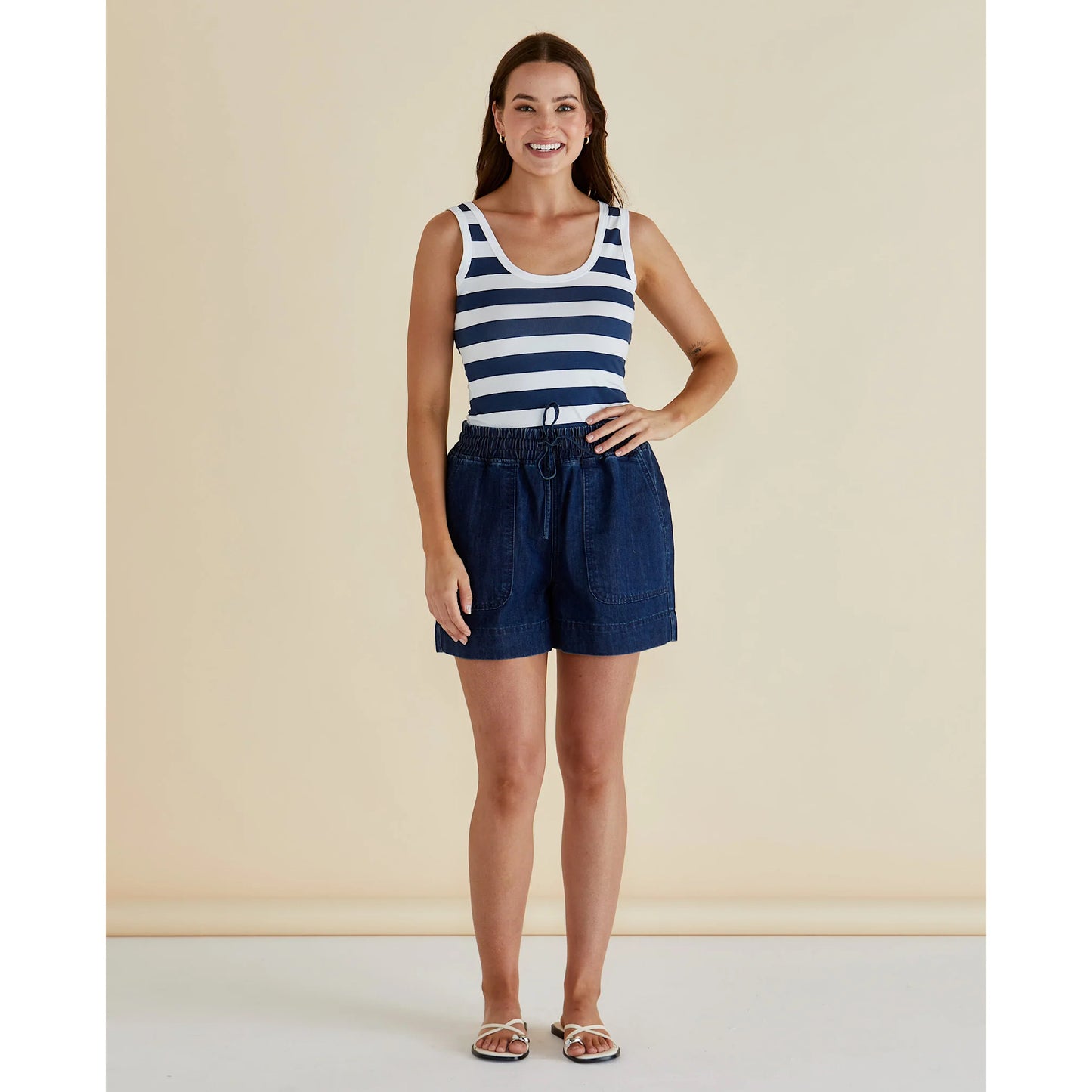 Betty Basics Relaxed Denim Shorts