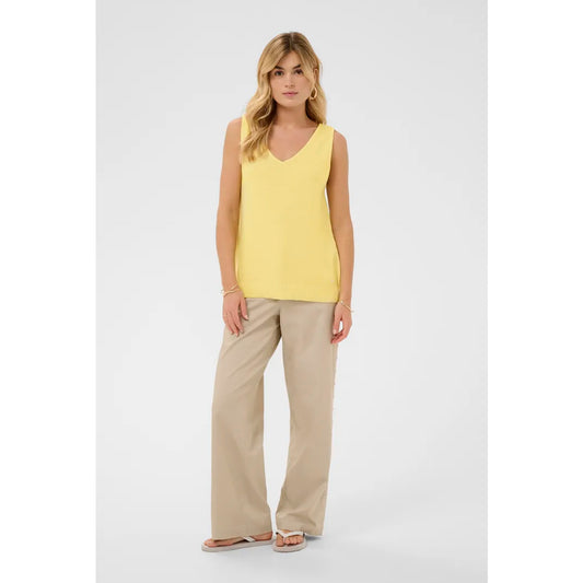 Cream Sillar Knit Top