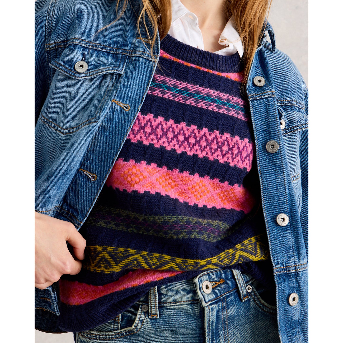 White Stuff Lottie Fairisle Tank