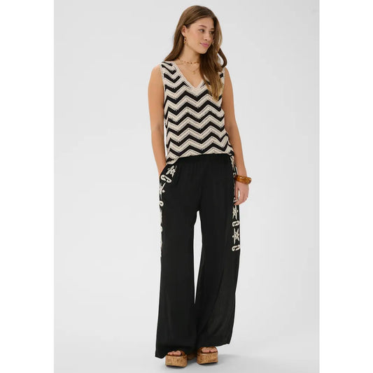 Cream Allie Trousers