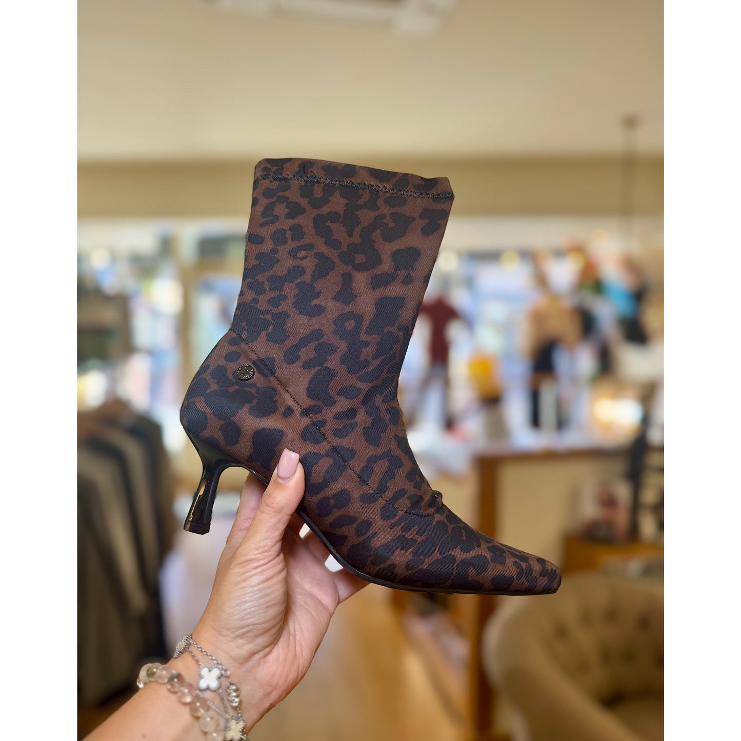 XTI Leopard Ankle Boot