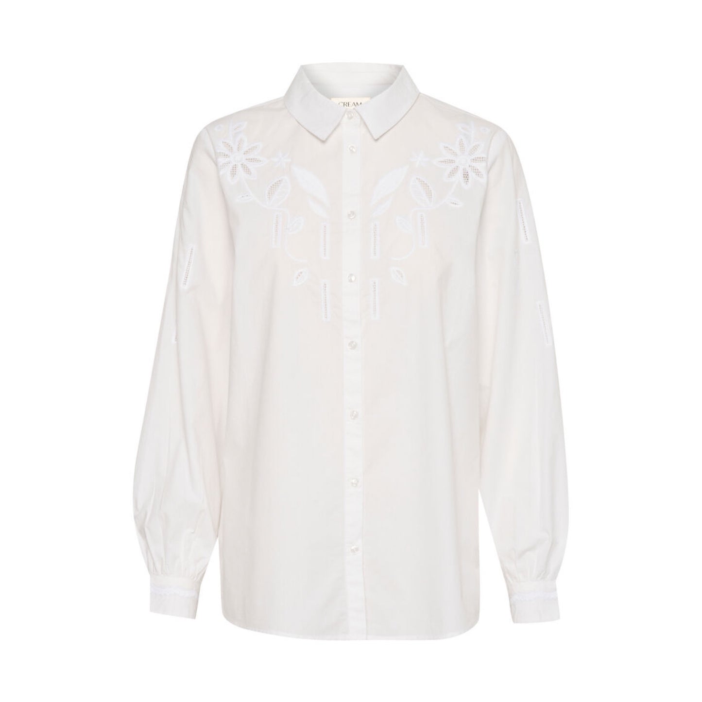 Cream Neve Embroidered Shirt