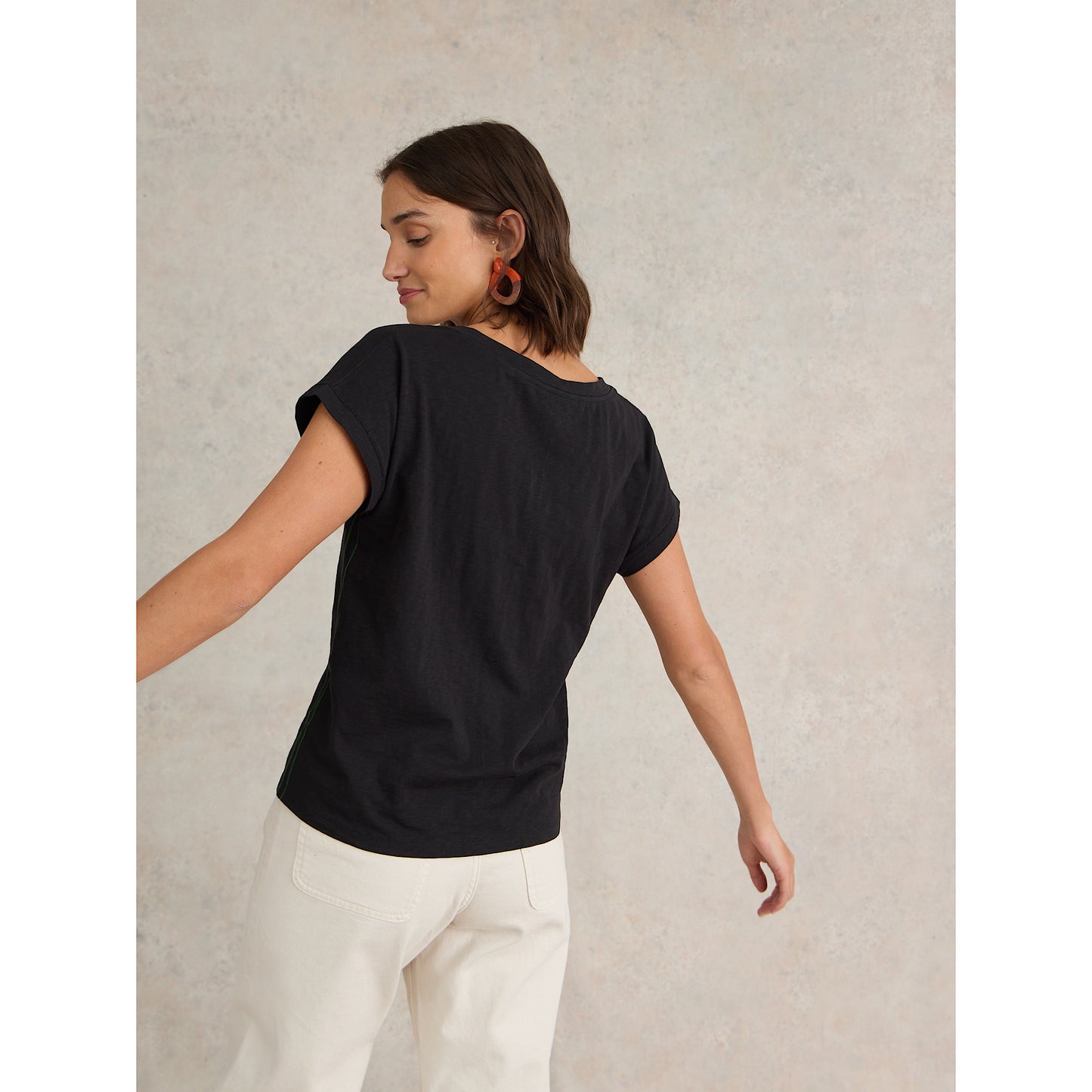 White Stuff Nelly Notch Neck T-Shirt