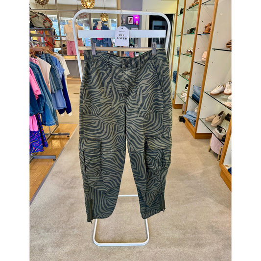 PRE-LOVED Pulz Denim Cargo Trousers Size 10