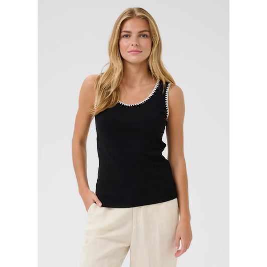 Cream Ribba Top