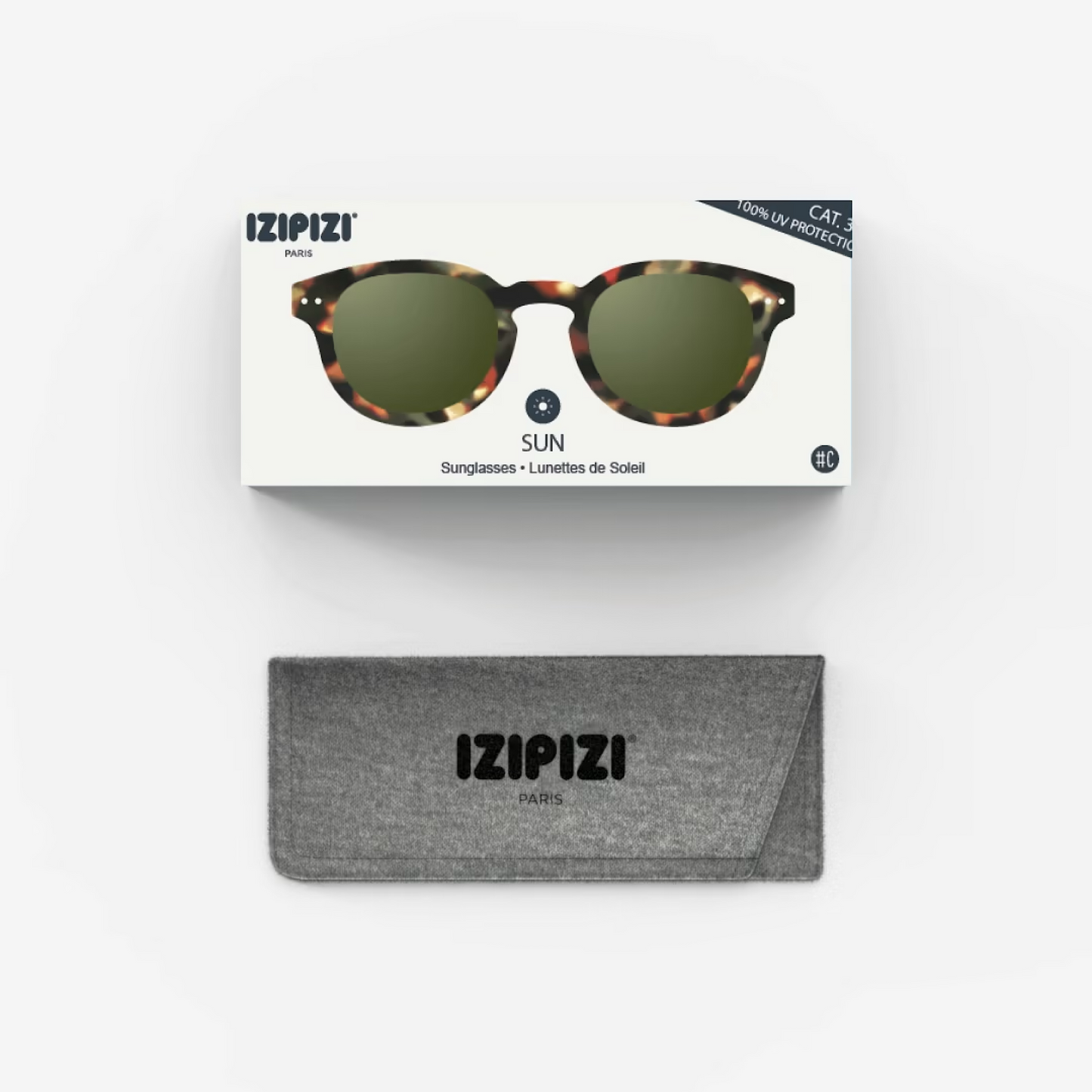 Izipizi Sun C Tortoise Green Sunglasses