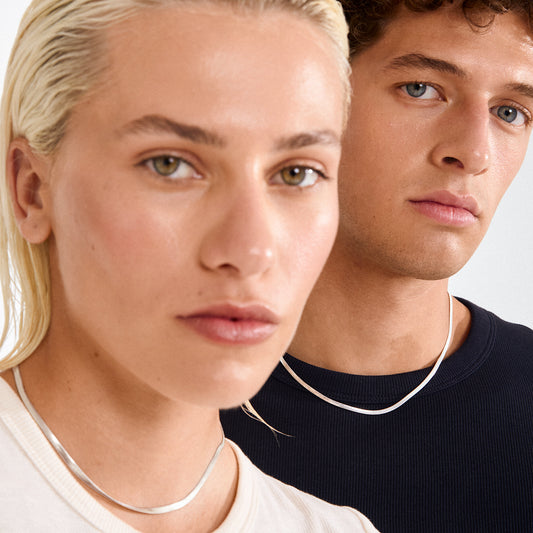 Pilgrim Joanna Flat Snake Necklace