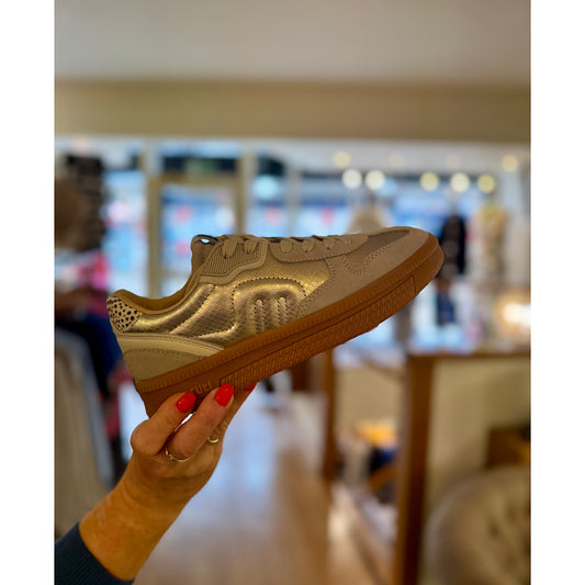 Maruti Yale Suede Trainer Gold