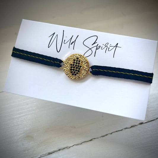 Wild Spirit Black Hand Of Protection Bracelet