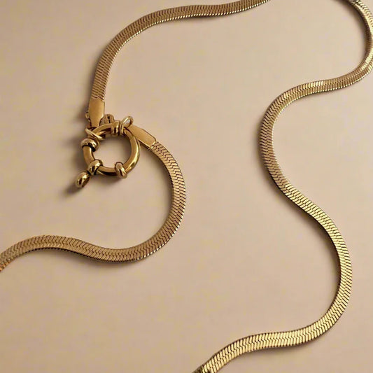 Gold Lunar Snake Chain