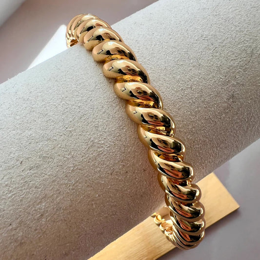 Gold Lunar Chunky Rope Bracelet