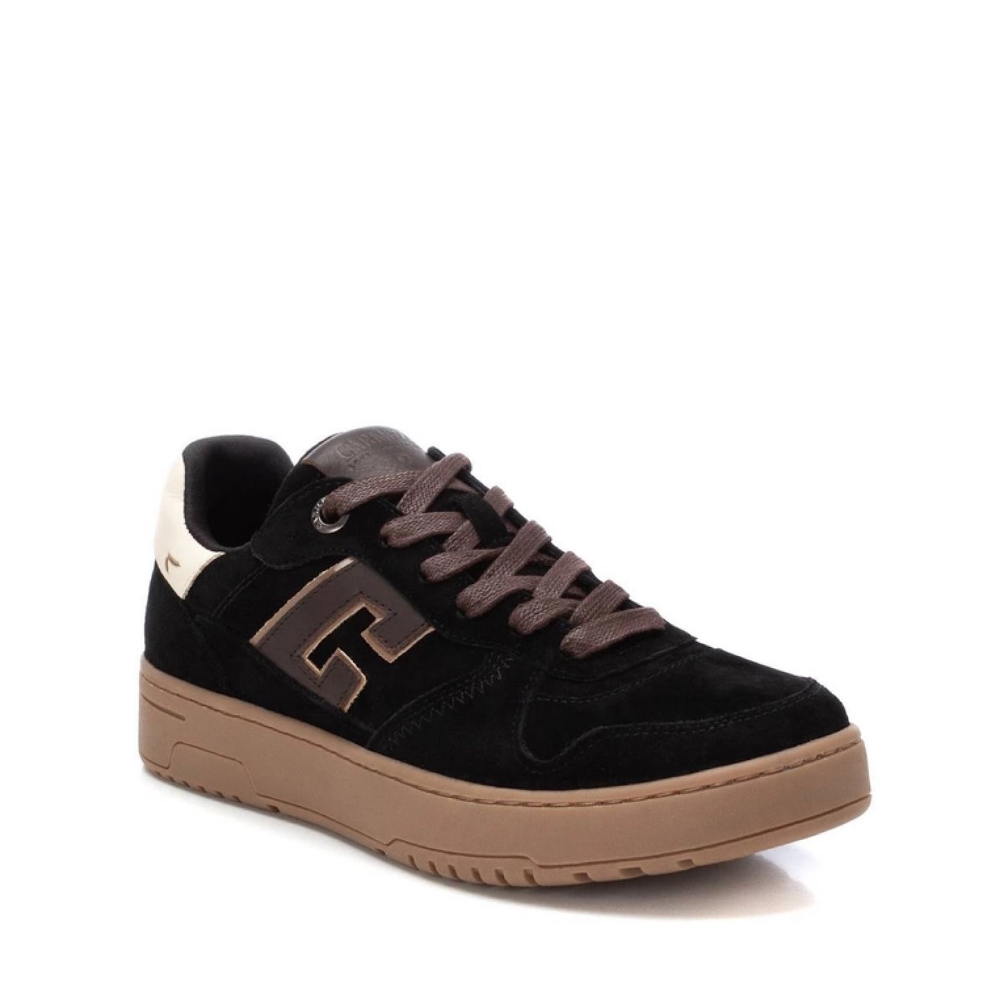 Carmela Black Suede Trainer