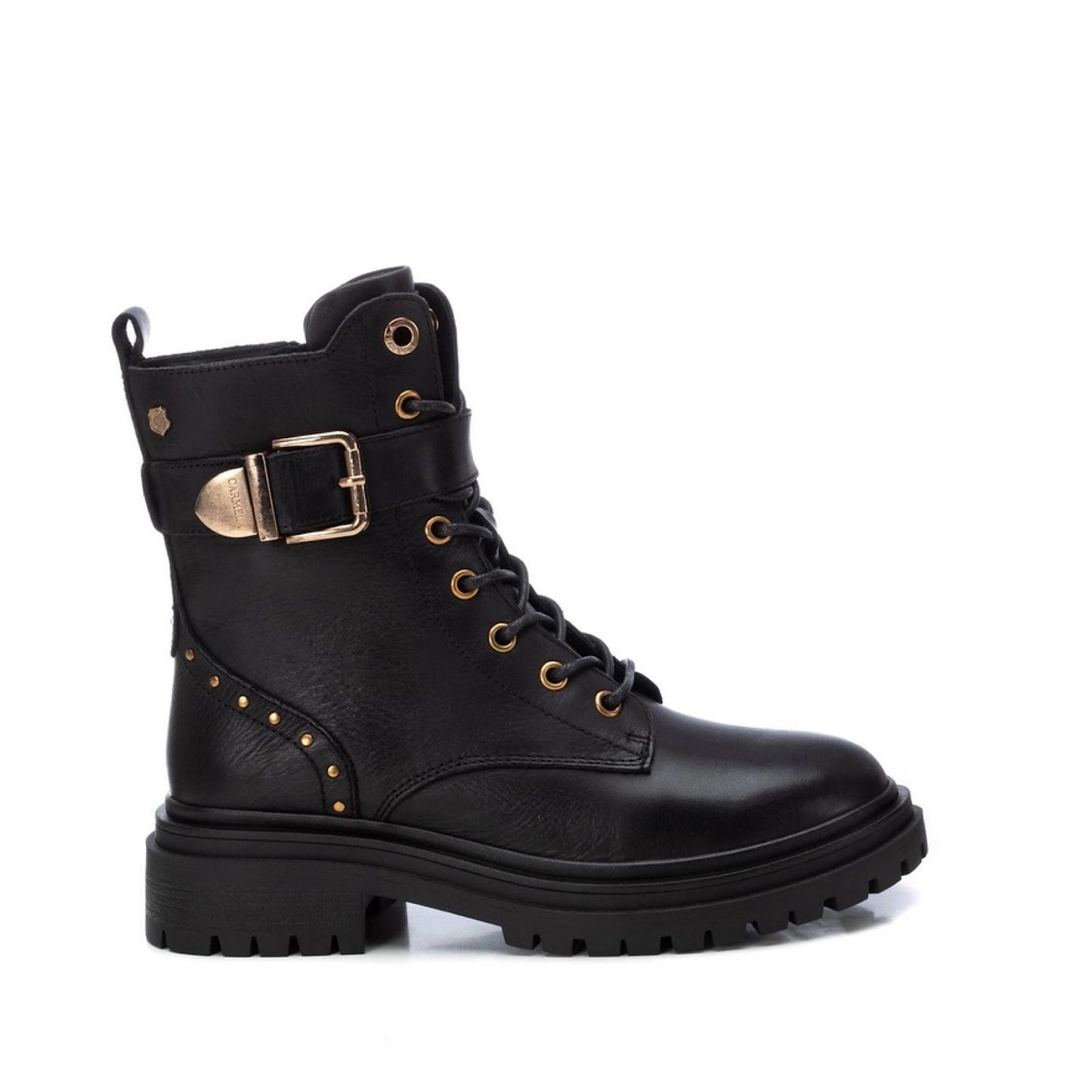 Carmela Leather Biker Boots