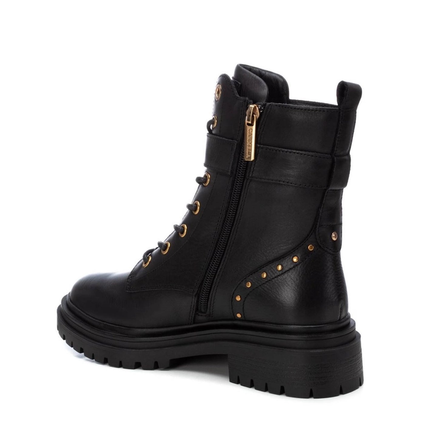 Carmela Leather Biker Boots