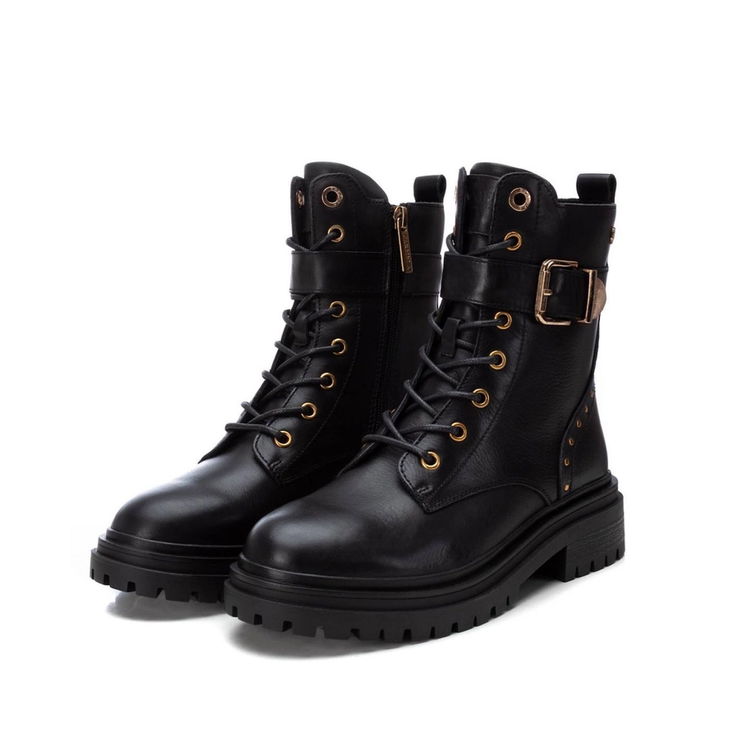 Carmela Leather Biker Boots