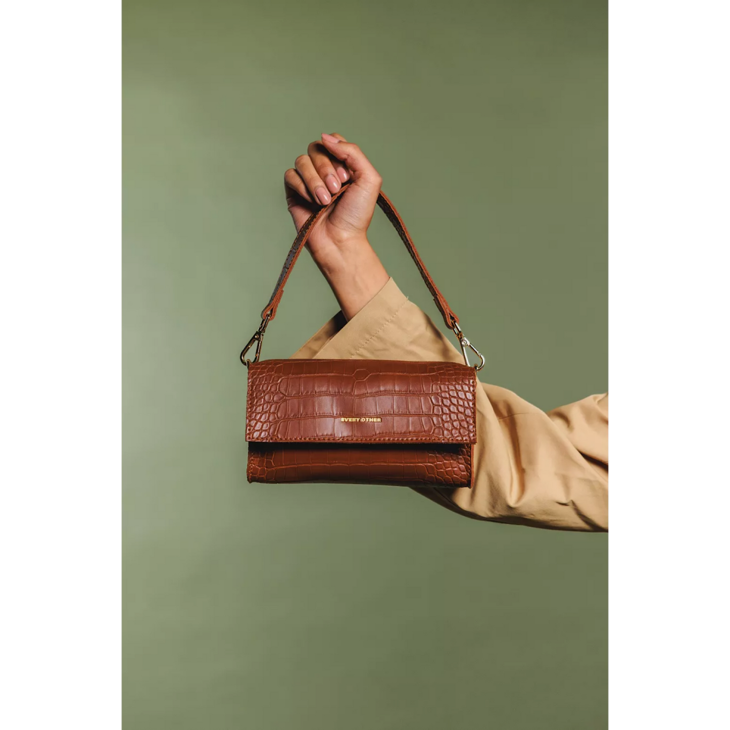 Every Other Croc Flap Mini Bag