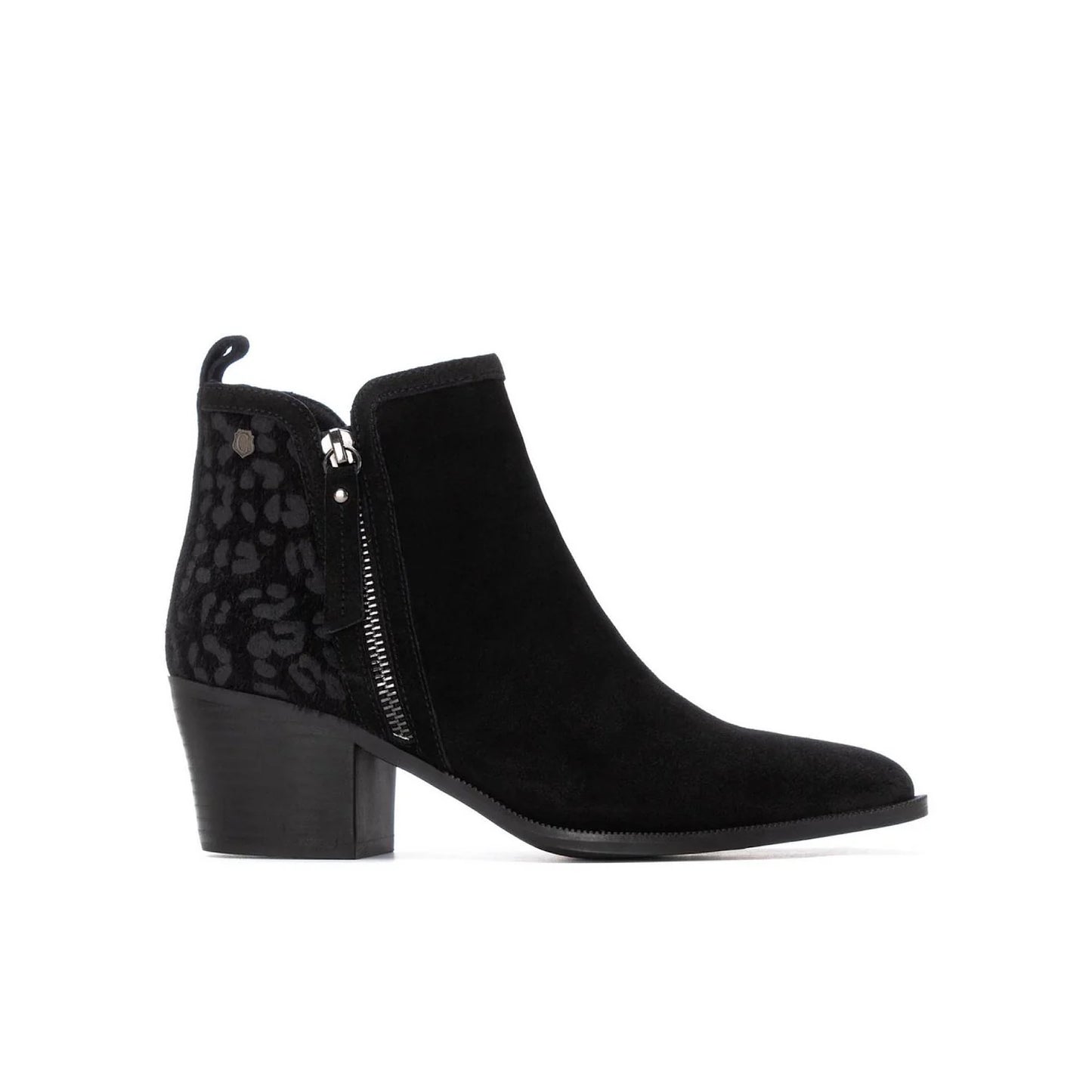 Carmela Leopard Heel Ankle Boot