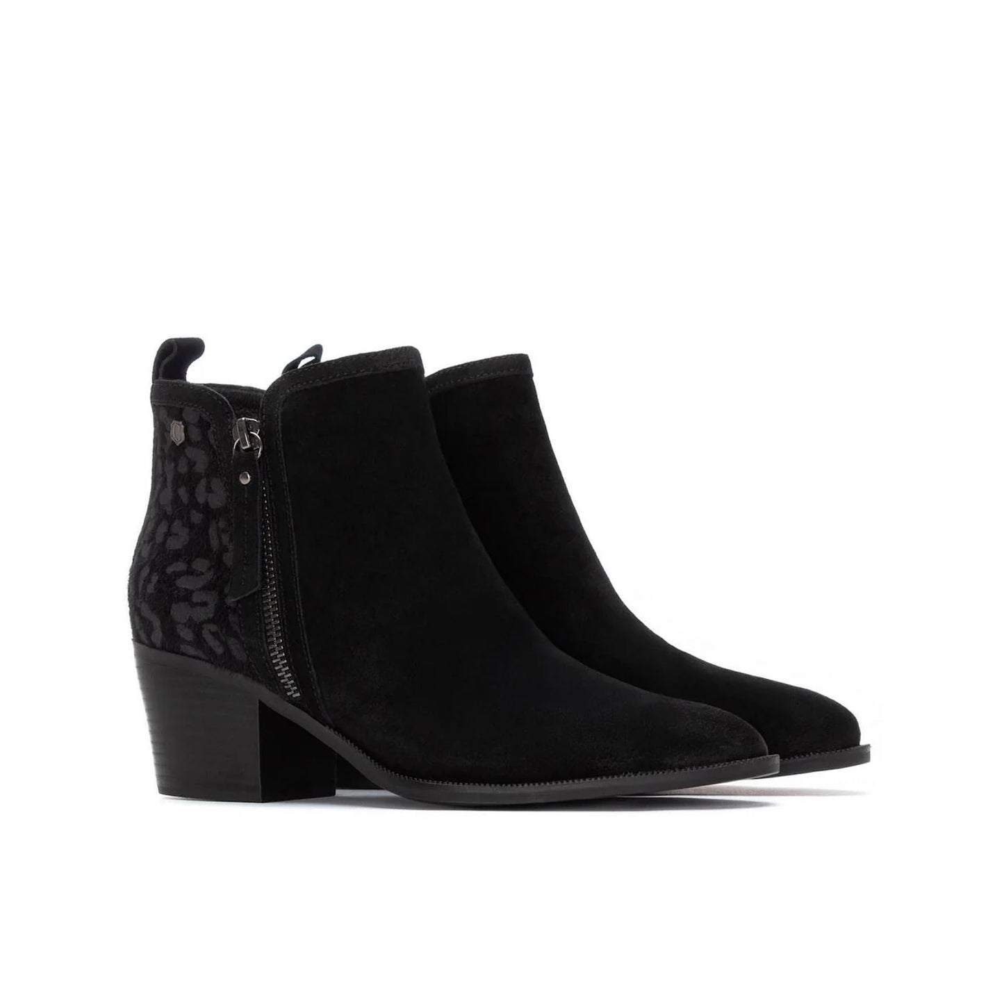 Carmela Leopard Heel Ankle Boot