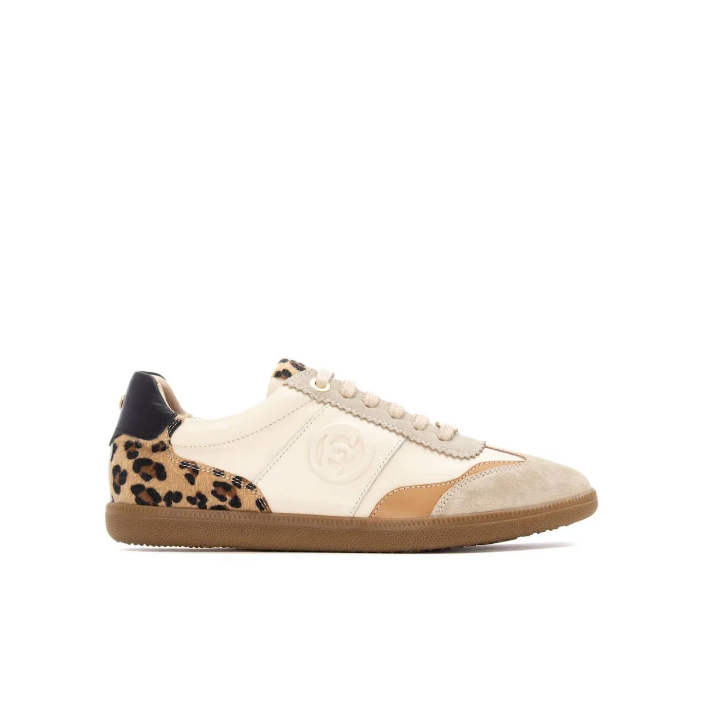 Carmela Leopard Heel Trainers