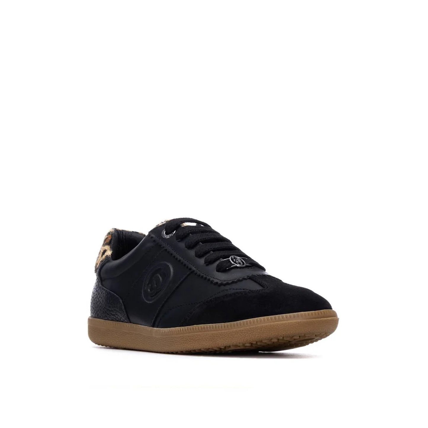 Carmela Leopard Heel Trainers