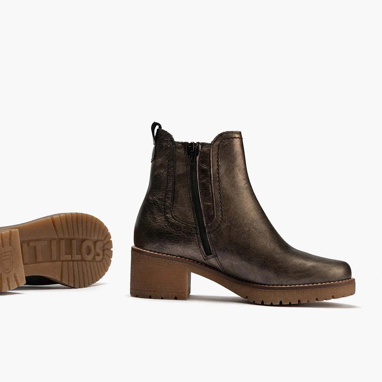 Pitillos Metallic Chelsea Boot