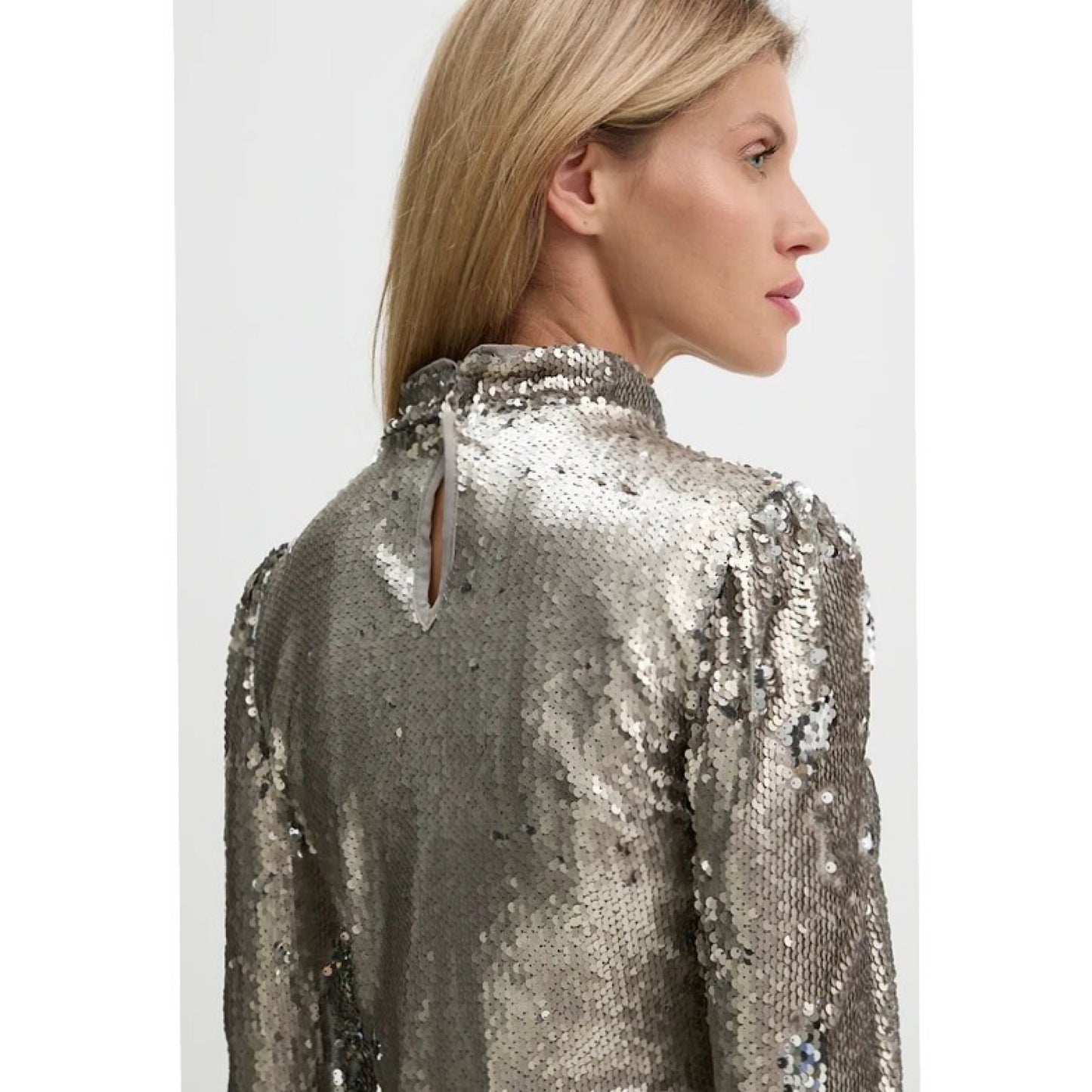 Bruuns Bazaar Aniqa Sequin Roll Neck