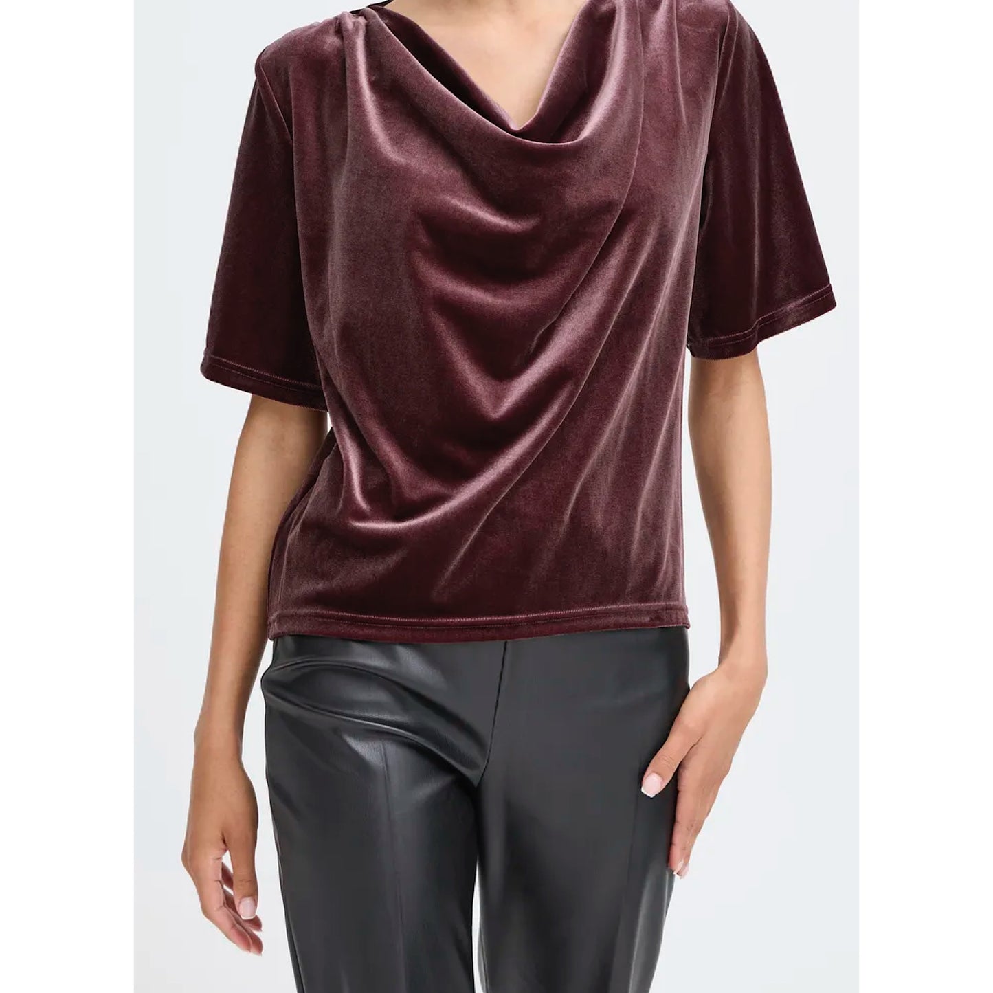 B.Young Perlina Cowl Neck Top