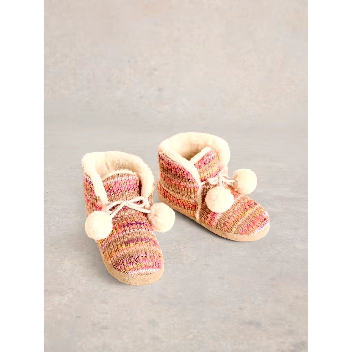 White Stuff Knitted Bootie Slippers