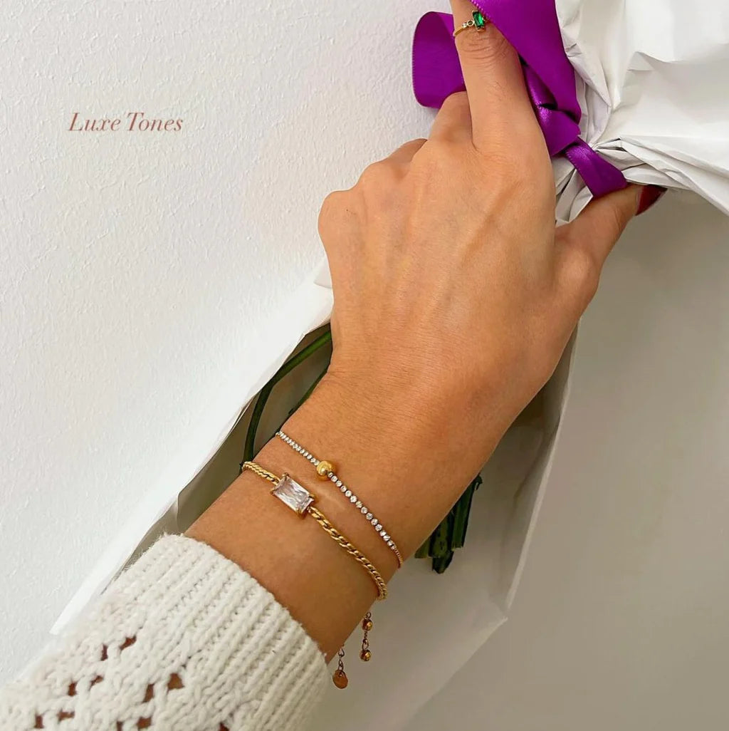 Luxe Tones Elowen Gold Plated Bracelet