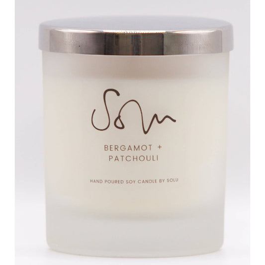 Solu Bergamot & Patchouli Soy Wax Candle 200g