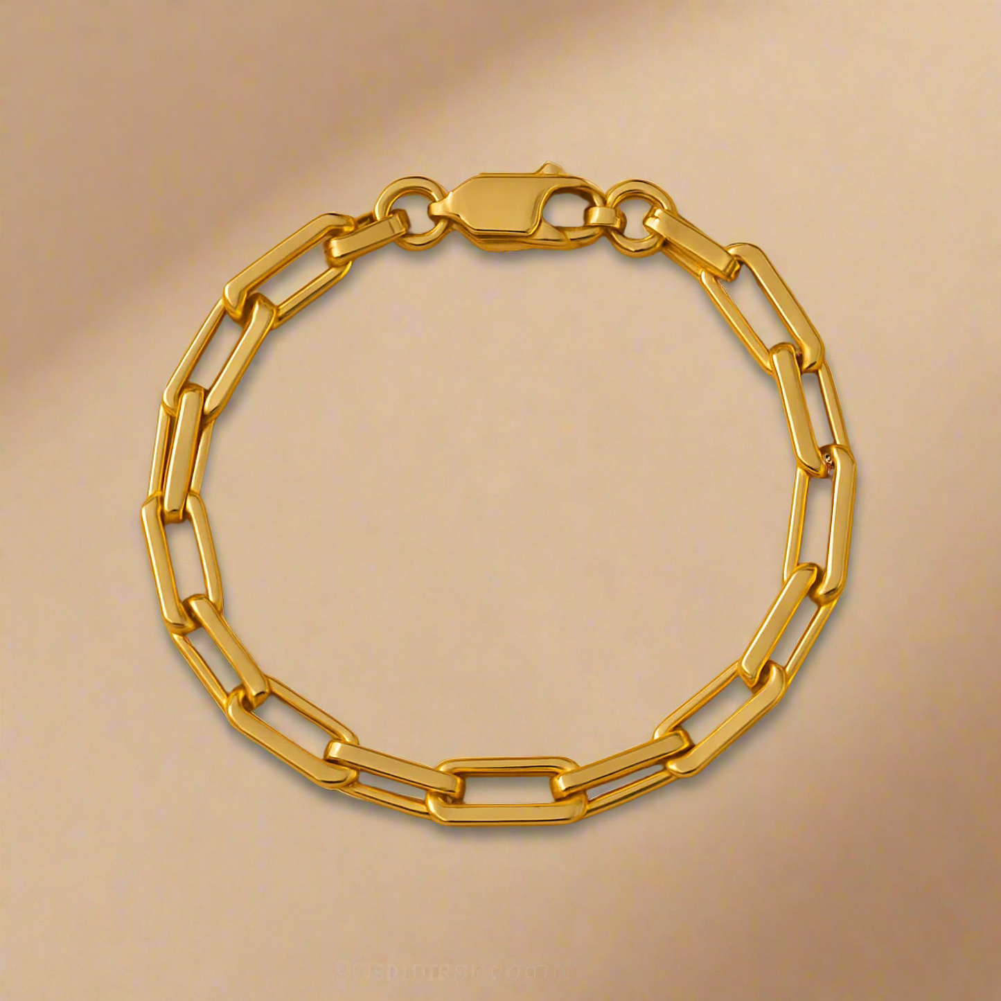 Gold Lunar Isla Link Chain Bracelet 18K Gold Waterproof Hypoallergenic