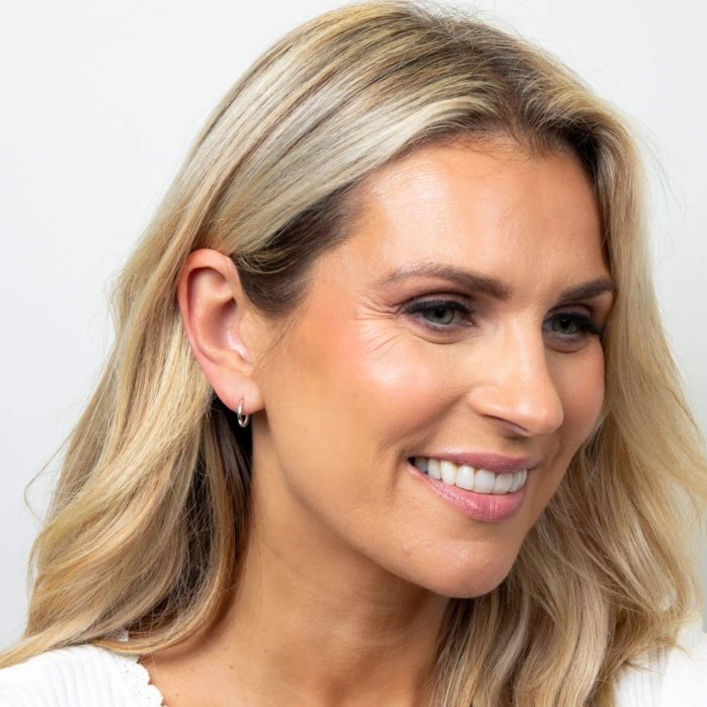 Beginnings Sterling Silver Huggies