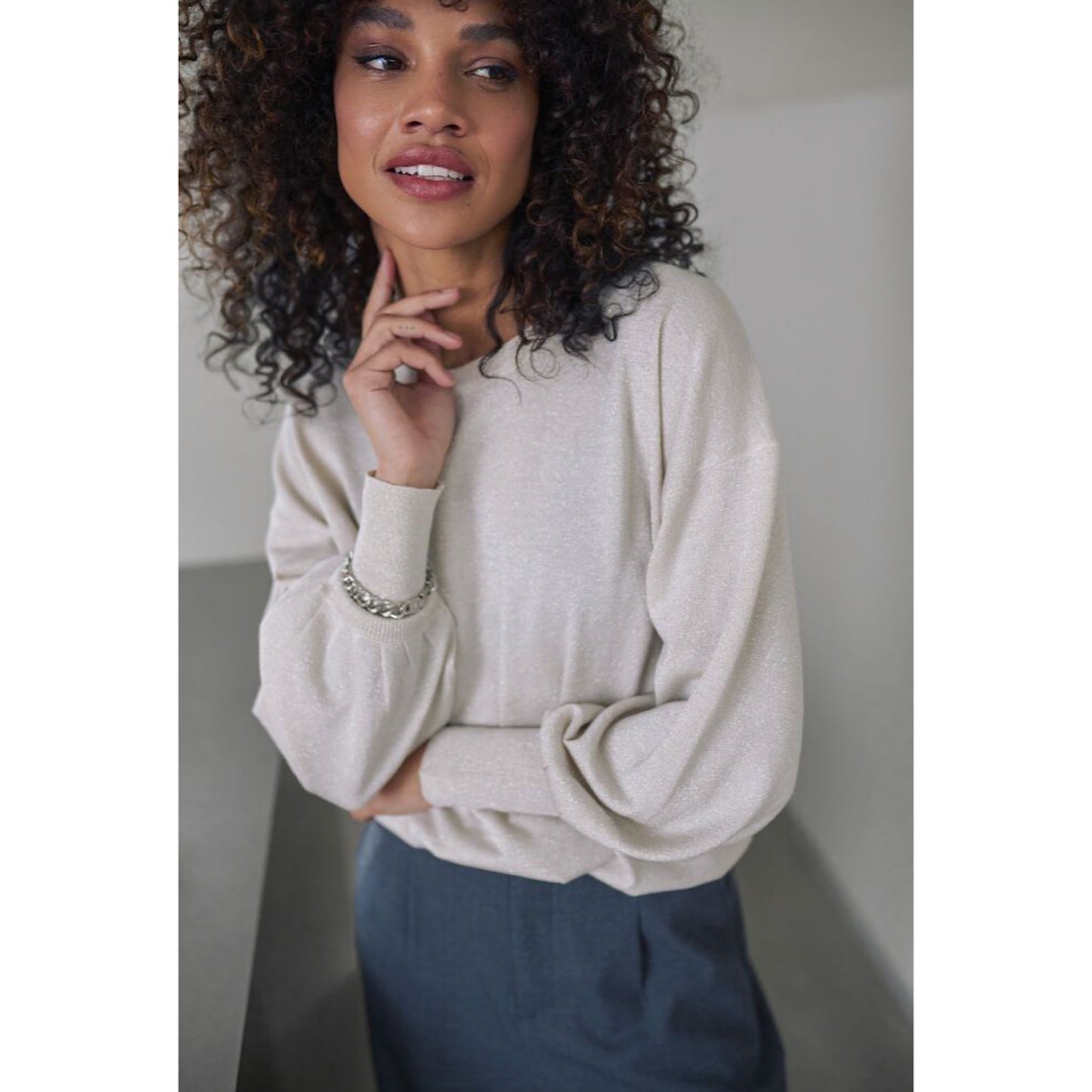 Kaffe Regina Metallic Knit