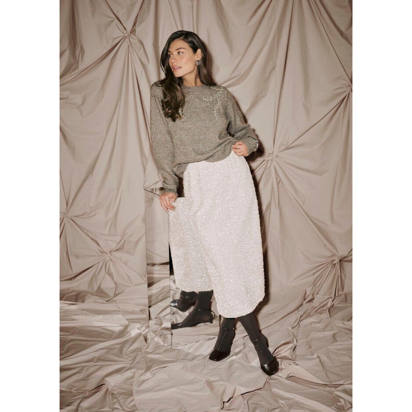 Culture Nali Sequin Skirt