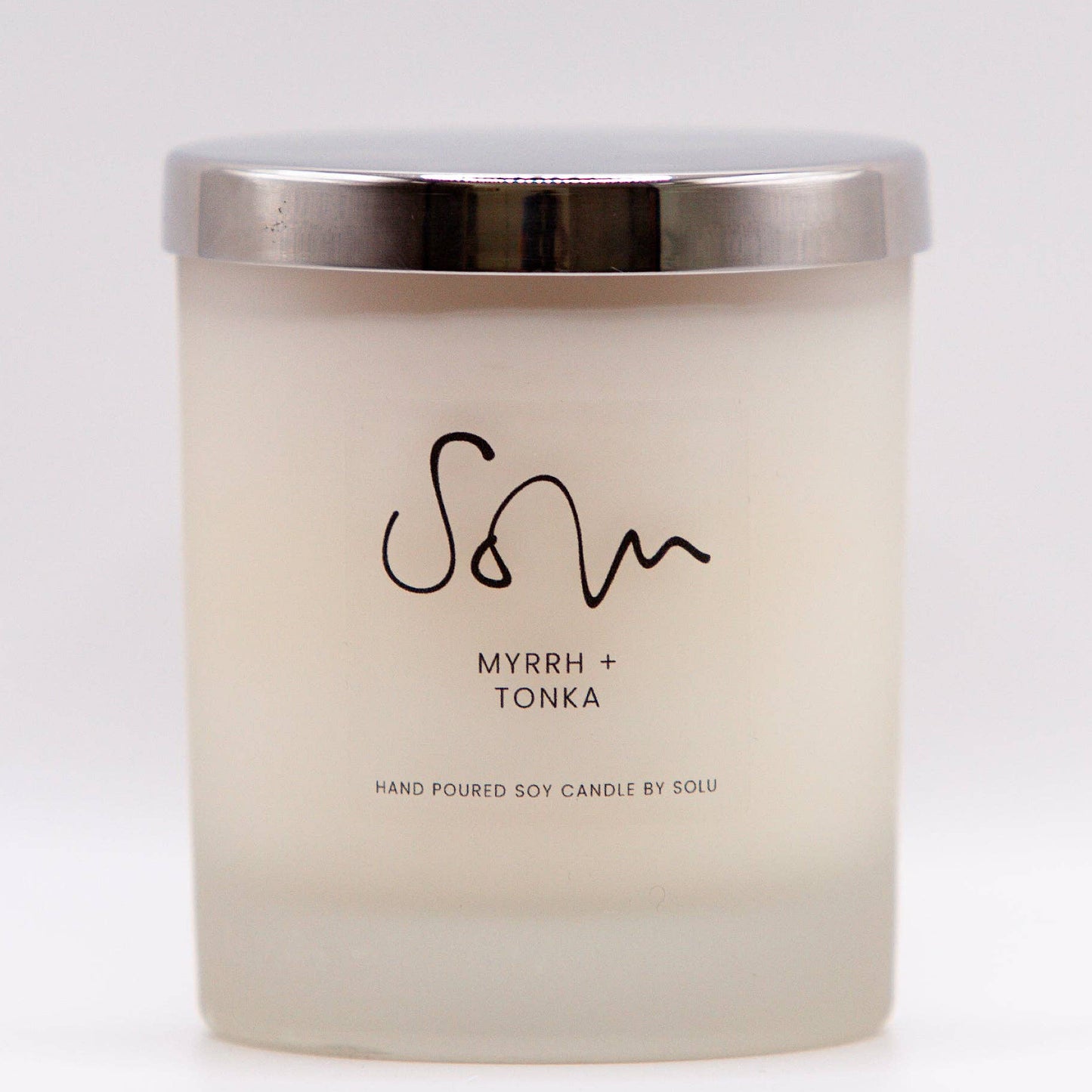 Solu Myrrh & Tonka Soy Wax Candle: 125g