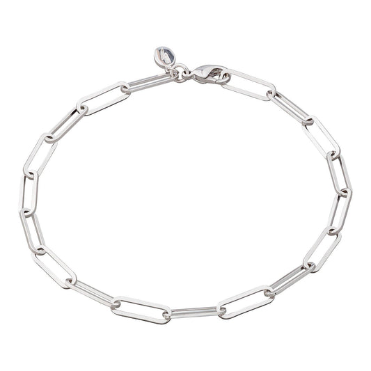 Scream Pretty Long Link Chain Bracelet: Rhodium Plated