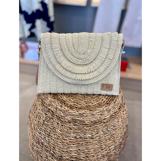 XTI Rafia Clutch Bag