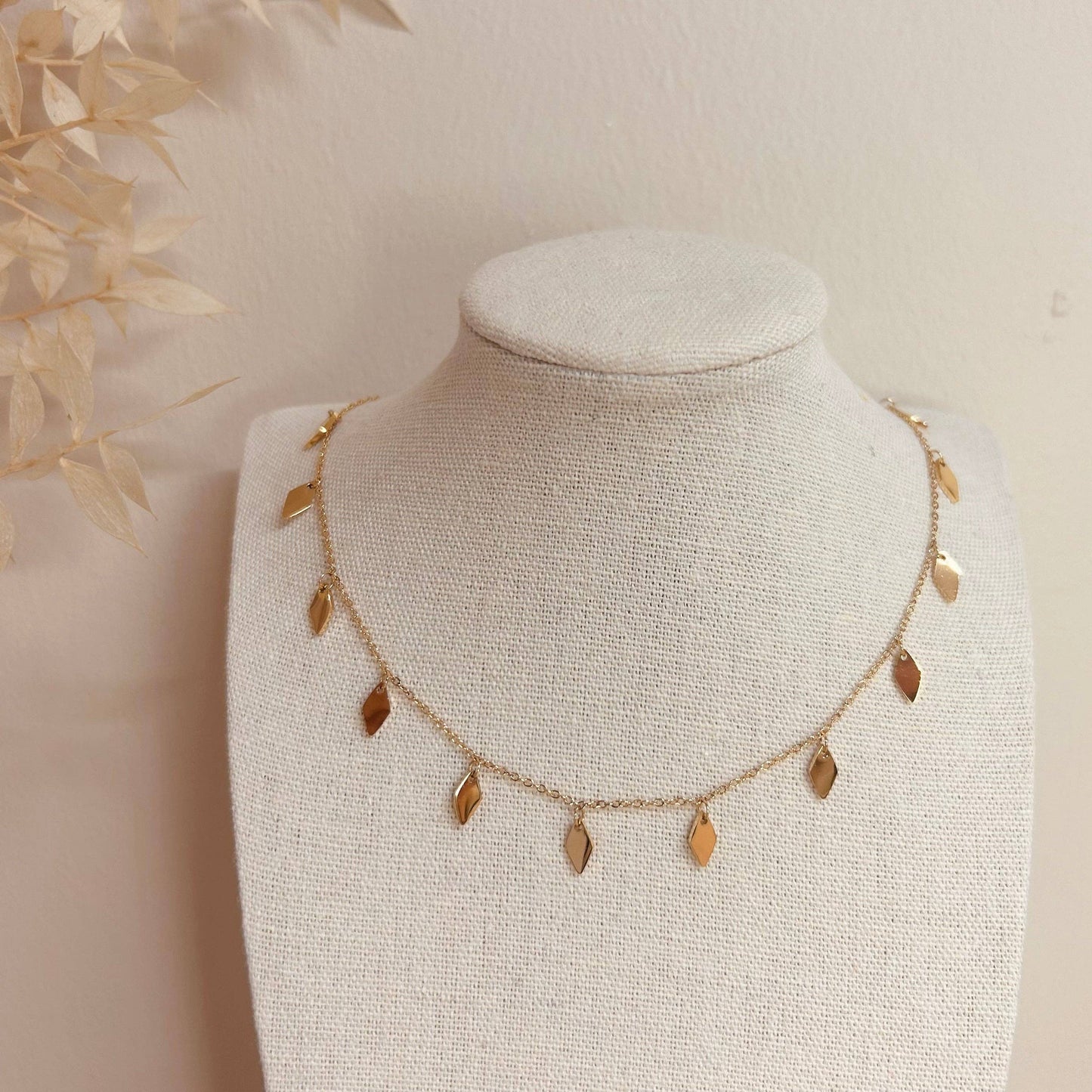 Little Nell Everyday Gold Diamond Drop Necklace