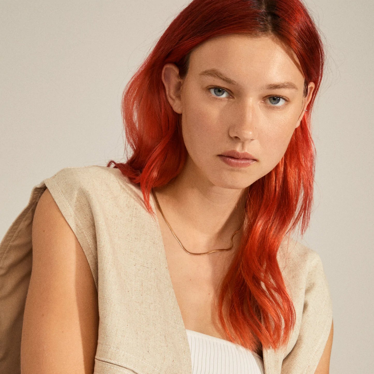 Pilgrim Joanna Flat Snake Chain Necklace
